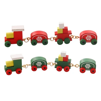 1:12 Lėlių namelis Miniatiūrinis traukinys Kalėdų snaigė Mažas traukinio modelis Lėlių namams Dekoro priedai Vaikai apsimeta žaisdami žaislus