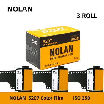 1/2/3 Roll Nolan 5207 250D 135 Spalvotos plėvelės ritinio negatyvinė plėvelė ECN2 Apdorojimas Iso 250 36EXP/Roll