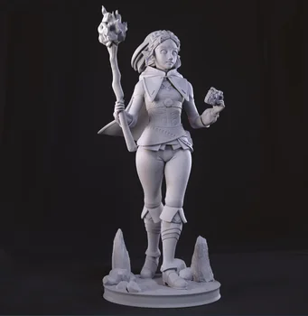 1/24 75mm 1/18 100mm dervos modelis Zelda Girl skulptūros figūra nedažyta be spalvos RW-1142