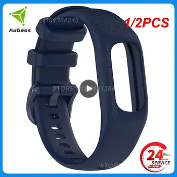 1/2PCS Laikrodžio juosta, skirta Garmin Vivosmart 5 Dirželis su dėklu Sportinė laikrodžio apyrankė Minkštas silikoninis riešo rėmelis Skirta Smart5