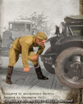 1/35 Dervos liejimo kareivio figūrėlės modelio rinkinys Istorinis miniatiūrinis sunkvežimio vairuotojo figūrėlė Diorama Nesurinkta ir nedažyta 521X