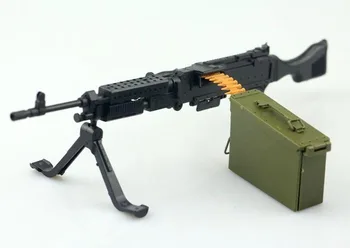 1/6th Mini dėlionės M240B kulkosvaidžio puolimo šautuvo surinkimo modelis 12