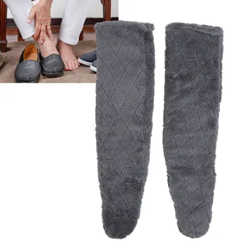 1 Pora virš kelių kojinių Aukštos neryškios kojinės Minkštos šiltos patogios pliušinės šlepetės kojinės Pūkuotos ilgų kojų šildytuvai žiemos kojoms