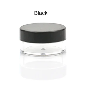 100vnt 10g kosmetinių indų su dangteliais BPA nemokami plastikiniai mėginių indai Tušti makiažo indai Pakartotinai užpildomi kosmetikos indeliai