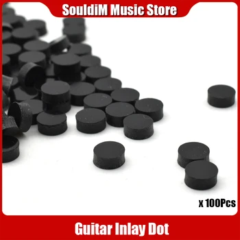 100vnt Gitaros įdėklo taškai akrilo pirštų lentos taškai fretboard taškų įdėklas gitaroms Ukuleles mandolina Fingerboard 2.5mm