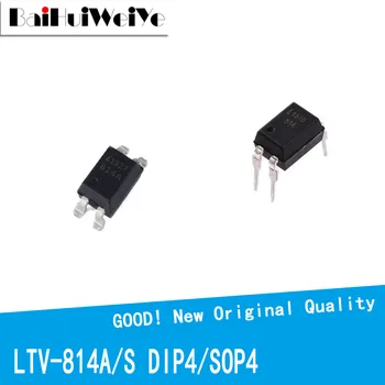 10VNT/LOT LTV-814 DIP-4 LTV814 LTV-814S LTV-814A Suderinamas optocoupler PC814A EL814A SMD Naujas geros kokybės mikroschemų rinkinys