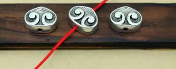 10vnt/lotas Tibeto sidabrinė obuolių apyrankė Pakabukai Rankų darbo metalas 