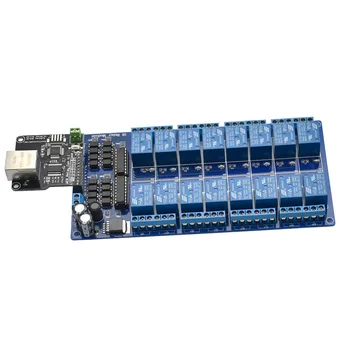 16 kanalų eterneto valdymo modulis su RJ45 prievadu LAN / WAN tinklo žiniatinklio serveriui - RJ45 sąsaja