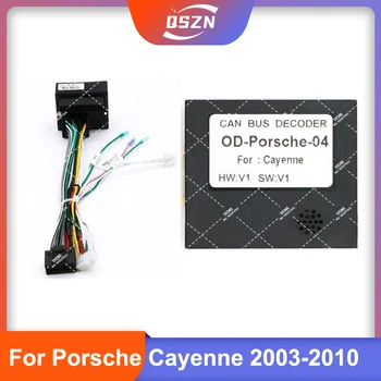 16 PIN Android Canbus dėžutė OD-Porsche-04 Adapteris PORSCHE 2003-2010 CAYENNE Cayenne Wirng Diržų keltuvas radijo DVD