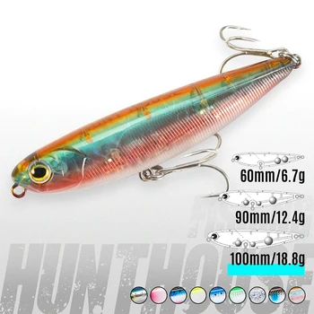 1Pc Fishing Lure Topwater Stickbaits 90/110mm 12.4/17.1g Top Pesca for Bass Tackle Lauko žvejyba