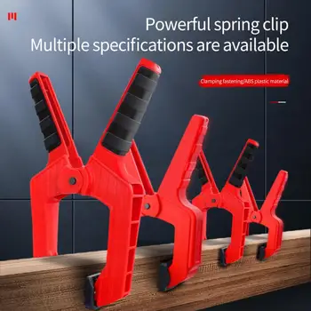 2-4Inch Heavy Duty Woodworking Plastic Spring Clamp Strong A type Nylon Clip Wood Carpenter Spring Clamps Tool