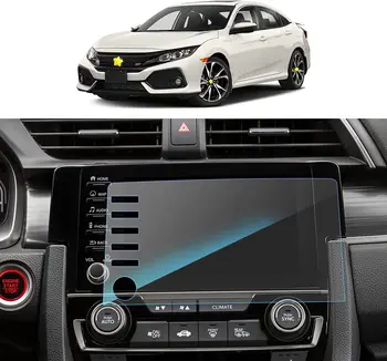 2019-2021 Civic LX EX Touring Si EX-L Sedanas Hečbeko navigacija GPS jutiklinis ekranas grūdinto stiklo apsauginė plėvelė 5 mygtukai