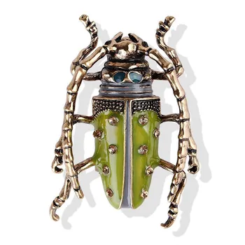 2023 Karšto klasikinio dizaino vabzdžių serija Metalinės emalio sagės moterims Vyras Unisex Fashion Inrustuota cirkonio sagė Smeigtukai Papuošalai