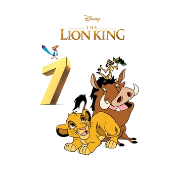 2023 Liūtas karalius Simba vaikas gimtadienio numeris 