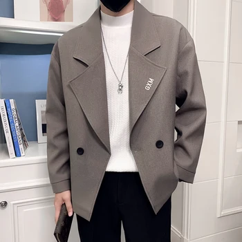 2023 Nauja mada Slim didelis atlapų siuvinėjimas Slim Gentleman striukė Vyriškas laisvalaikio potvynis Prekės ženklas All-match Korean Version Blazer