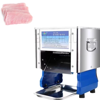 220V elektrinė pjaustyklė mėsos pjaustyklės mašina komercinė nerūdijančio plieno mėsos pjaustyklė daržovių pjaustymo mašina susmulkinta kubeliais