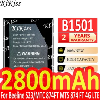 2800mAh KiKiss galinga baterija B1501 skirta MTC 874FT MTS 874 FT 4G LTE Wi-Fi Poytepa WIFI maršrutizatoriaus viešosios interneto prieigos taško modemui