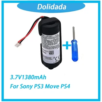 2vnt 3.7V 1380mAh ličio baterija, skirta Sony PS3 Move PS4 PlayStation Move judesio valdiklis dešinėje pusėje CECH-ZCM1E LIS1441 LIP1450