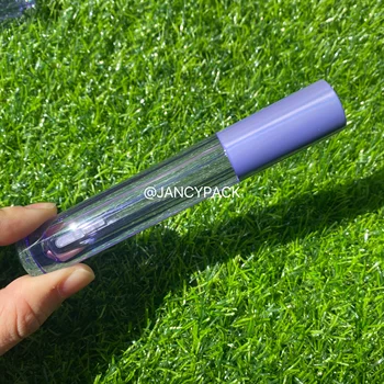 3.5ML Purple Lip Gloss Tube Plastikinis daugkartinis buteliukas Skystas lūpų dažų indas Lipgloss mėginio buteliukas Lūpų blizgio vamzdelis Balzamo vamzdelis