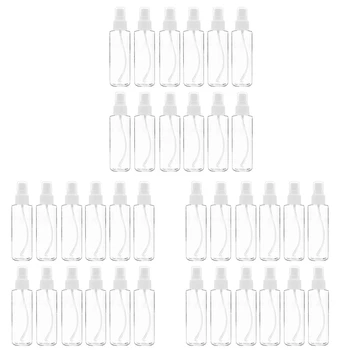 36 Pack Fine Mist Clear Spray Bottles 120 ml (4 Oz) su pompos purškimo dangteliu, daugkartinio naudojimo ir pakartotinai užpildomi tušti plastikiniai buteliai
