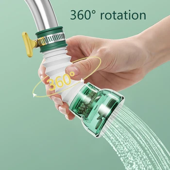 360 Sukimosi maišytuvas Virtuvė Buitinis dušas Vandentiekio vanduo Universali jungtis Prailgintuvas Rotacinis vandens valytuvas vandeniui filtruoti