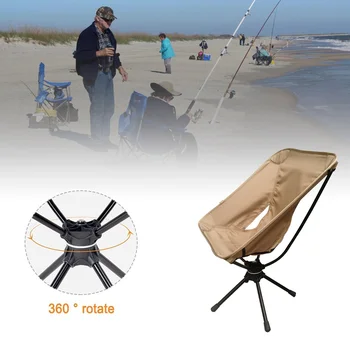 360° pasukamos kėdės Piknikas Paplūdimys Žvejyba Sulankstoma kėdė Lauko kuprinė Lengva kėdė su krepšiu stovyklavimui Žvejyba
