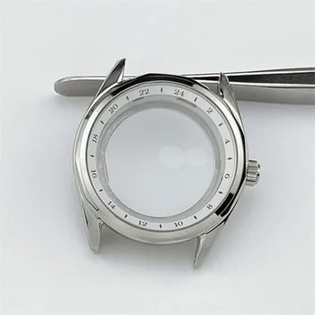 39MM nerūdijančio plieno safyro titano lydinio laikrodžio dėklas 22 mm laikrodžio dirželis NH35 / NH36 / 4R35A / 4R36A judėjimui