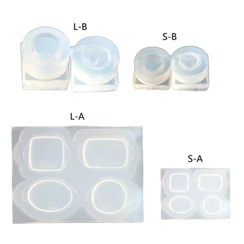3D mini padėklas saldainių skardinės silikoninės formos epoksidinės dervos liejimo forma 