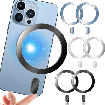 3PCS metalinių žiedų lipdukas, skirtas Magsafe dėklo keitiklio adapterio žiedui Magnetinis belaidis įkrovimas Telefono automobilio laikiklis, skirtas Apple IPhone