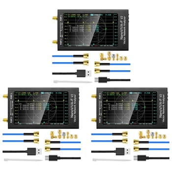 3X Nanovna-F V2 vektorinio tinklo analizatorius 50Khz-3Ghz antenos analizatorius HF VHF UHF VNA 4.3 colių su 5000Mah