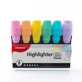 4/6vnt Mini pretty waist color highlighter rašiklio rinkinys Super pastelinio žymeklio pridėjimas 1-6 mm įdėklo rašymas Kanceliarinių prekių biuro mokykla A6088