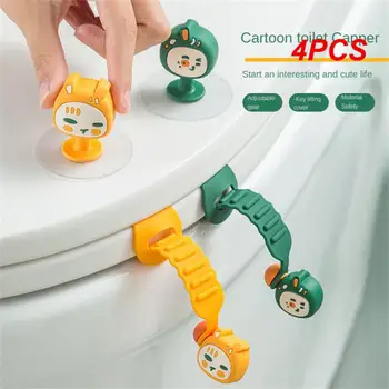4PCS Ergonomiška tualeto sėdynės rankenos pasta Lanksti ir elastinga Lengva naudoti Kelių pavarų sagtis Taupykite laiką Bakterijų prevencija