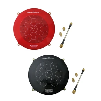5,8 GHz FPV trigubo tiekimo pleistrų antena 14dBi didelio tikslumo vyriško kabelio adapterio plokščiojo skydelio antena FPV dronams
