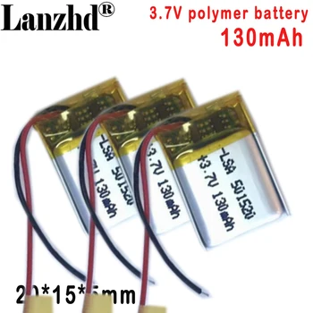 501520 polimerinė ličio baterija 130MAH 3.7V Išmaniosioms nešiojamoms 