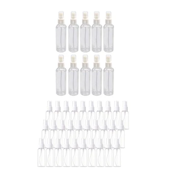 50PCS 100 ml skaidraus plastiko &50 vienetų 50 ml purškimo buteliukai