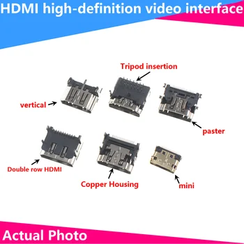 5vnt HDMI 19Pin 20P 20Pin vyriško kištuko jungtis HDMI moteriškas vyriškas lizdas lizdo HDMI remontas Pakeitimas