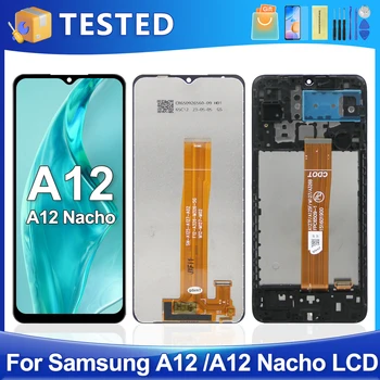 6.5''A12 Nacho For Samsung For Ori A125 A127 A125F A127F A127F A125M LCD ekranas Jutiklinio ekrano skaitmeninimo priemonės komplekto keitimas