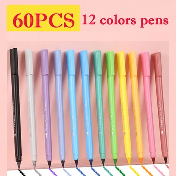 60vnt 12 spalvų pieštukai Mokinių laikysena be aštrinimo Pieštukai Vaikų piešimas Pieštukai Spalvoti eskizai Pieštukai Didmeninė prekyba