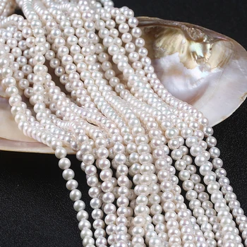 7-8mm balta laisva kiniška akoya perlų sruoga papuošalų gamybai