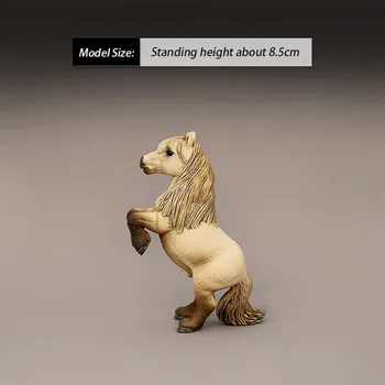 8.5CM Modeliavimas Statinis ūkinis gyvūnas Arklio modelis Ponis eržilas Grynaveislis arklys Plastikinis modelis Vaikų žaislai Dekoravimo dovanos