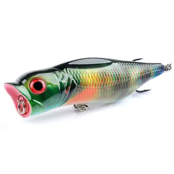 8.9cm/16g Bioninis popierėlis Masalas Mino Floating UV Pesca Popper Wobbler Lure Sink 3D Eyes Fish Masalas jūros vanduo
