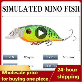 9cm 6.6g Minnow Fishing Lures Wobbler Hard Baits Crankbaits ABS Artificial Lure for Bass Pike Fishing Tackle