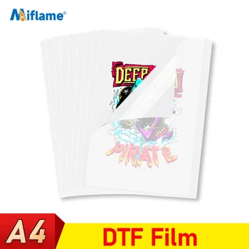 A4 DTF plėvelės skaitmeninė rašalinė spausdinimo plėvelė 75U storio perdavimo plėvelė PET šilumos perdavimo popierius 