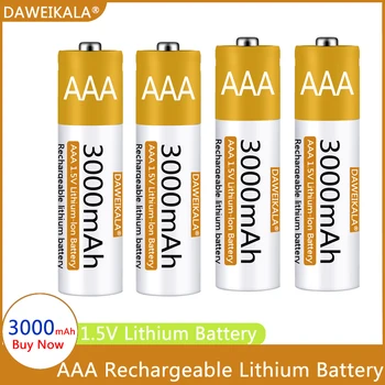 AAA baterija 1.5V Li-ion AA įkraunama baterija 3000mAh AA ličio jonų baterija nuotolinio valdymo pelei mažas ventiliatorius Elektrinis žaislas