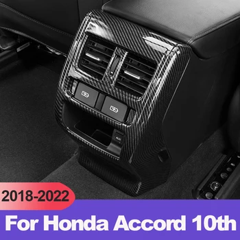 ABS automobilio galinė porankių dėžutė Oro kondicionieriaus išleidimo angos dangtelio lipdukas Honda Accord 10th X 2018 2019 2020 2021 2022 Priedai