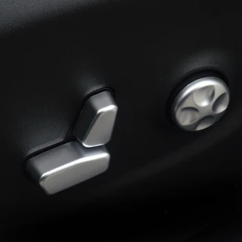 ABS Chrome FOR Jeep Cherokee KL 2014 2015 2016 2017 2018 Automobilinės sėdynės valdymas Reguliavimo mygtuko jungiklio rėmas Dangtelio apdaila