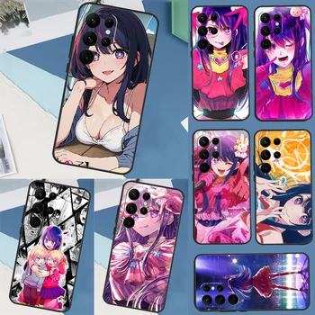 Anime AI Oshi no ko Dėklas Samsung Galaxy S22 S23 Ultra S8 S9 S10 Plus Note 10 20 Ultra S21 FE S20 FE Coque