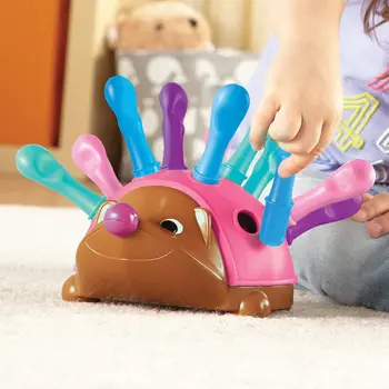 Ankstyvojo ugdymo žaislai Ežiuko mokymai, orientuoti į vaikų smulkiosios motorikos rankų ir akių koordinaciją juguetes para niños montessori
