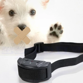 Anti Bark Collar Small Pet Dog No Loking Tone Shock Training,Indoor Outdoor Little Dogs Teaching Tool Electric