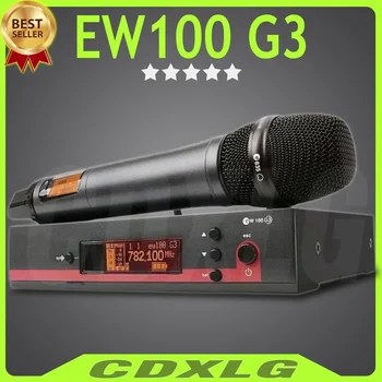 Aukšta kokybė!EW100 G3 Tikra įvairovė UHF belaidis mikrofonas Profesionalus metalinis rankinis scenos pasirodymo vakarėlis, e835 mikrofonas